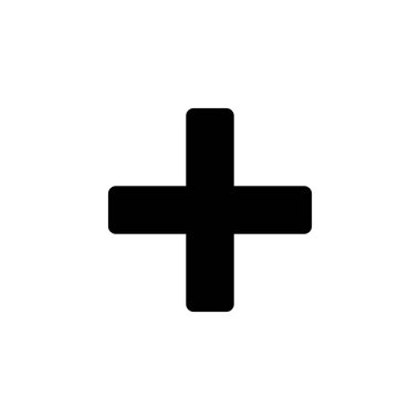 Artı simge vektörü. Artı simge ekle