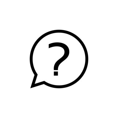 Soru simgesi vektörü. soru işareti vektörü