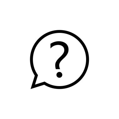 Soru simgesi vektörü. soru işareti vektörü