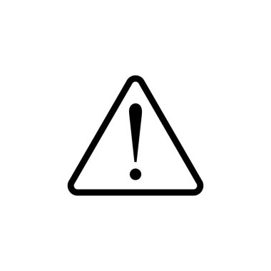 Ünlem tehlike işareti. Dikkat çekme simgesi. Tehlike uyarısı işareti