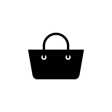 Alışveriş poşeti ikon vektörü. alışveriş simgesi vektörü