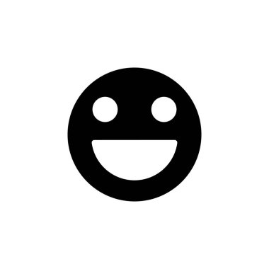 Gülümse ikon vektörü. Gülümseme simgesi. Geri bildirim 