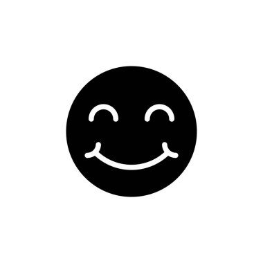 Gülümse ikon vektörü. Gülümseme simgesi. Geri bildirim 