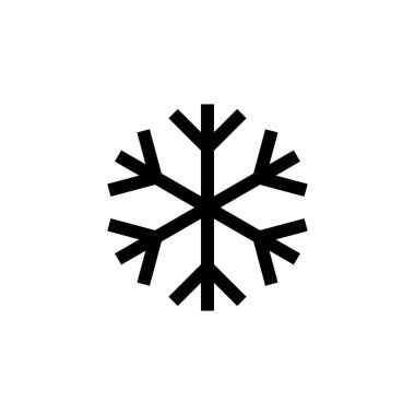 Kar ikonu vektörü. kar Tanesi simgesi vektörü
