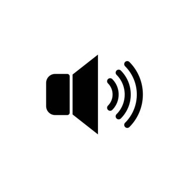 Sözcü simgesi vektörü. Hacim simgesi vektörü. Hoparlör ikon vektörü. ses sembolü