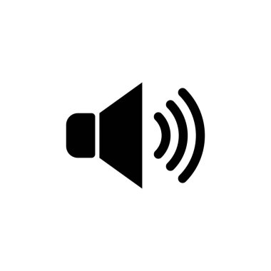 Sözcü simgesi vektörü. Hacim simgesi vektörü. Hoparlör ikon vektörü. ses sembolü