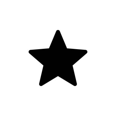 Yıldız Simgesi vektörü. derecelendirme simgesi vektörü favori yıldız simgesi