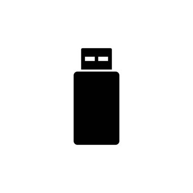 Usb simge vektörü. Flash disk simgesi vektörü