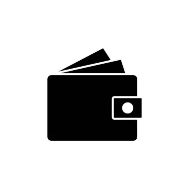 Cüzdan simgesi vektörü. cüzdan vektör simgesi