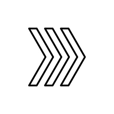 Ok simgesi vektörü. Ok sembolü. Web tasarımınız için ok işareti.