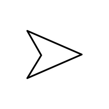 Ok simgesi vektörü. Ok sembolü. Web tasarımınız için ok işareti.