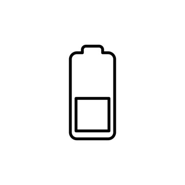 Batarya vektör simgesi. Şarj seviyesi. pil yükleme simgesi