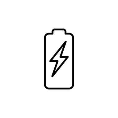 Batarya vektör simgesi. Şarj seviyesi. pil yükleme simgesi