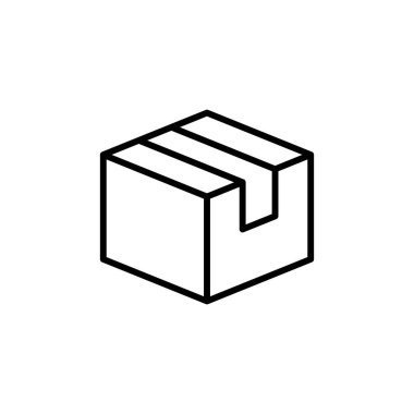 Kutu simgesi vektörü. kutu vektör simgesi, paket, paket