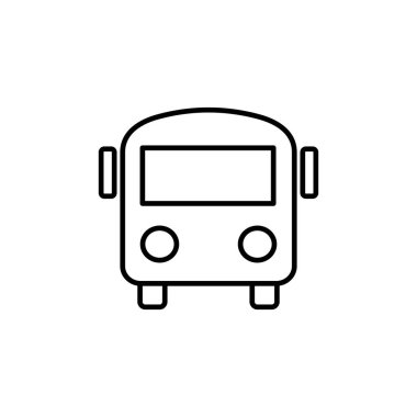 Otobüs simgesi vektörü. bus vektör simgesi