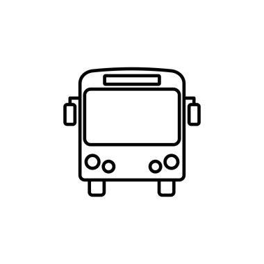 Otobüs simgesi vektörü. bus vektör simgesi