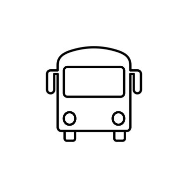 Otobüs simgesi vektörü. bus vektör simgesi