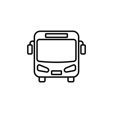 Otobüs simgesi vektörü. bus vektör simgesi