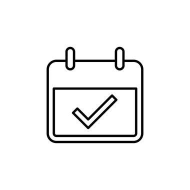 Takvim simgesi vektörü. Takvim sembolü. takvim vektör simgesi