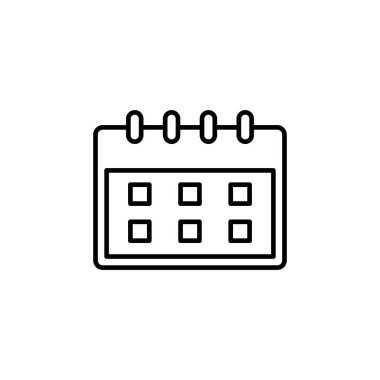 Takvim simgesi vektörü. Takvim sembolü. takvim vektör simgesi