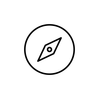 Pusula simgesi vektörü. ok pusula simgesi vektörü