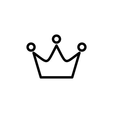 Crown ikon vektörü. taç vektör simgesi