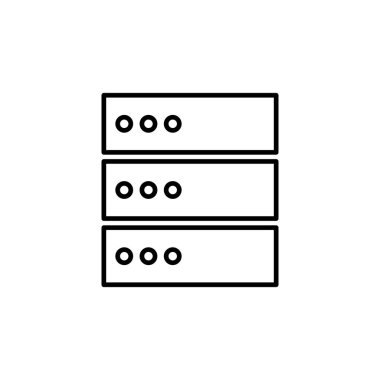 Veritabanı simge vektörü. veritabanı vektörü simgesi