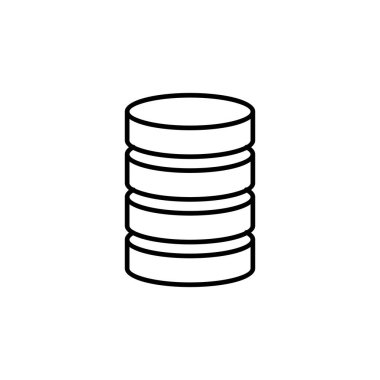 Veritabanı simge vektörü. veritabanı vektörü simgesi