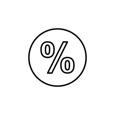 İndirimli simge vektörü. İndirim etiketi simgesi. 