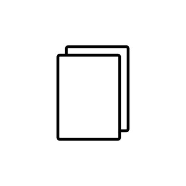 Belge simgesi vektörü. Kağıt ikonu. Dosya Simgesi