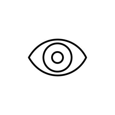 Göz simgesi vektörü. Göz vektör simgesi. Bak ve Görüş simgesi. 
