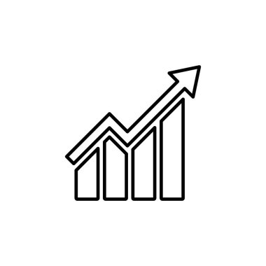 Büyüyen grafik simgesi. Grafik simgesi. diyagram simgesi