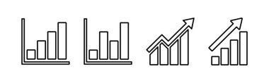 Büyüyen grafik simgesi. Grafik simgesi. diyagram simgesi
