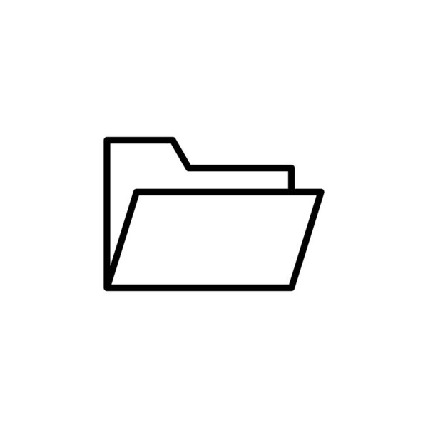 Вектор значка папки. значок вектора папки