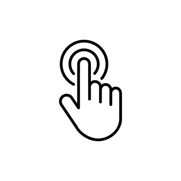 Icono Del Cursor Mano Vector Icono Del Cursor Icono Del — Vector de stock