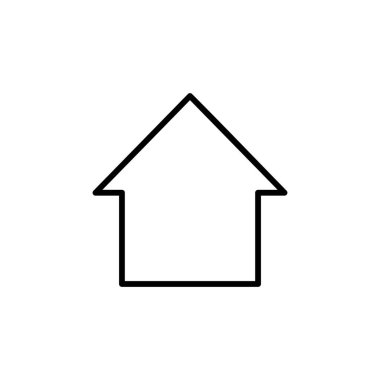 Ev ikonu vektörü. Ev simgesi vektörü