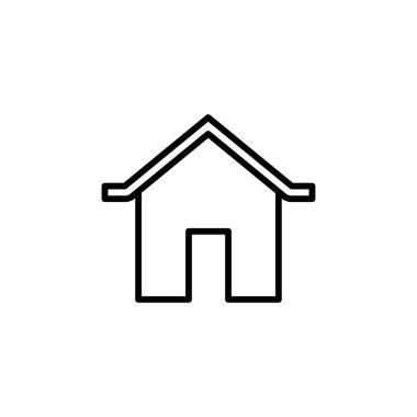 Ev ikonu vektörü. Ev simgesi vektörü