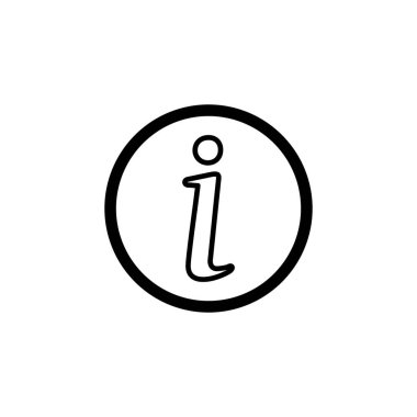 Bilgi simgesi simgesi vektörü. ikon vektörü hakkında. Faq simgesi