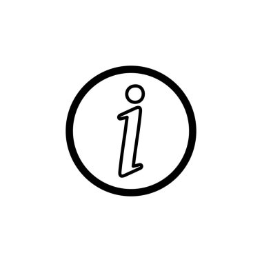 Bilgi simgesi simgesi vektörü. ikon vektörü hakkında. Faq simgesi