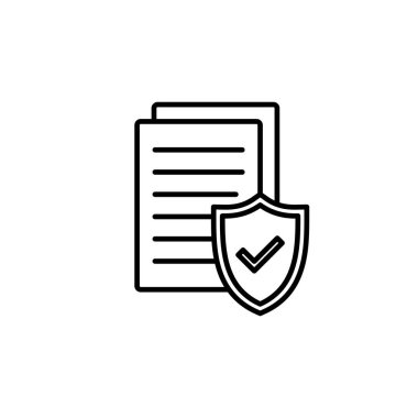 Sigorta ikonu vektörü. sigorta sembolü vektörü
