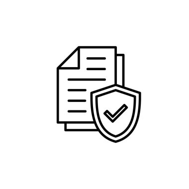 Sigorta ikonu vektörü. sigorta sembolü vektörü