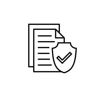 Sigorta ikonu vektörü. sigorta sembolü vektörü