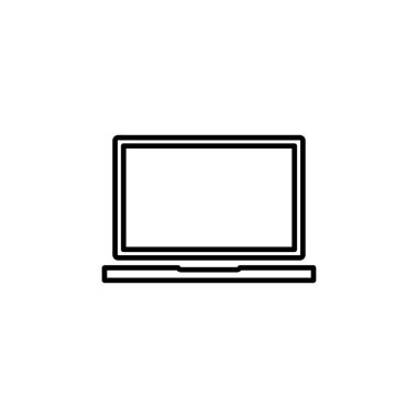 Dizüstü bilgisayar simgesi vektörü. bilgisayar simgesi vektörü