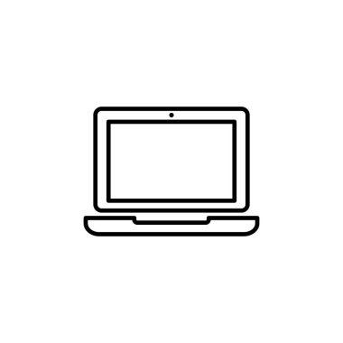 Dizüstü bilgisayar simgesi vektörü. bilgisayar simgesi vektörü