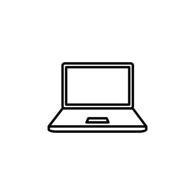 Dizüstü bilgisayar simgesi vektörü. bilgisayar simgesi vektörü