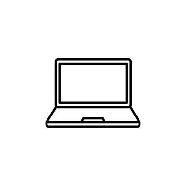 Dizüstü bilgisayar simgesi vektörü. bilgisayar simgesi vektörü