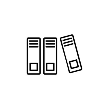 Kütüphane simgesi vektörü. eğitim simgesi vektörü