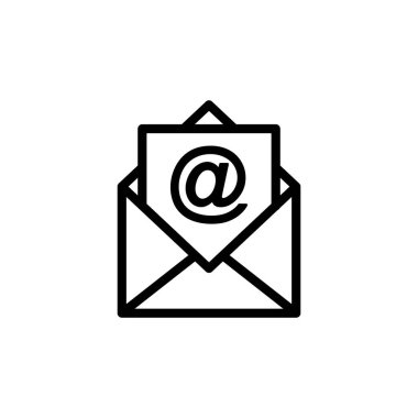 Posta simgesi vektörü. e- posta simgesi vektörü. E- posta simgesi. Zarf illüstrasyonu