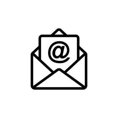 Posta simgesi vektörü. e- posta simgesi vektörü. E- posta simgesi. Zarf illüstrasyonu