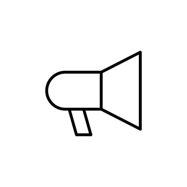 Megafon ikon vektörü. Hoparlör simgesi vektörü.